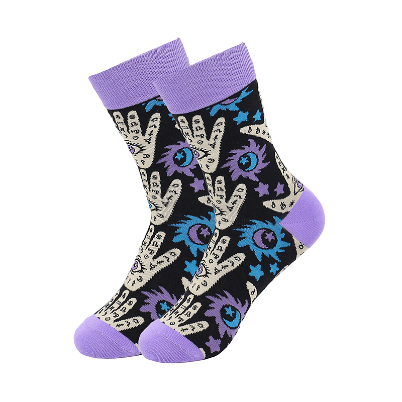 Șosete jacquard de damă la jumătatea gambei